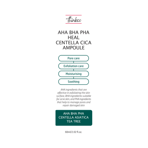 Thinkco AHA BHA PHA HEAL Centella Cica Ampoule